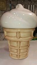 Vintage Ceramic Ice Cream Cone Cookie Jar - 1978 Signed picture