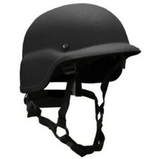 United Shield PST SC650 Ballistic IIIa Police Riot Helmet XL w/ Harness Black picture