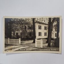 Tapping Reeve House Real Photo Postcard RPPC Litchfield Connecticut Street View picture