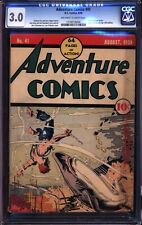 Adventure Comics 41 CGC 3.0 Classic Shark cover 1939 DC Comics RARE picture