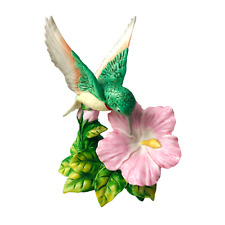 Vintage Homco Hummingbird w/ Pink Flower Figurine 1429 MCM picture
