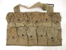 WWI Era AEF US Army VB Grenade Bandolier Chest Pouch Vest Dated 1918 - Unissued picture