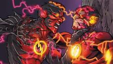 Reverse-Flash vs. The Flash Fight DC Comics - Metal Print - 20cmx30cm  999900783 picture