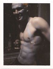 Handsome Shirtless Man Smiling: Vintage Polaroid, gay, beefcake, physique, OOAK picture