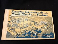 1925 GRENOBLE Exposition Coal France Souvenir 20 Photo Postcard Book Detachable  picture