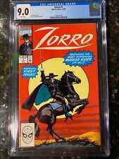 Zorro  #1 Marvel Comics 1990 CGC 9.0  Comic Book NEW UNCIRCULATED CASE picture