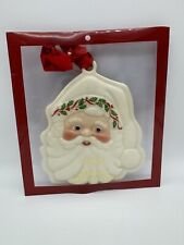 Lenox Christmas Holiday Santa Cookie Press Ornament picture