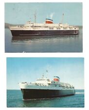 Bar Harbor ME Postcards Blue Nose Ferry Ship picture