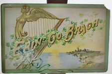 Vtg 1910 Tuck's St Patrick's Day Postcard - Erin Go Bragh - Embossed picture
