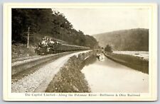 Maryland-WV-VA~Capitol Limited Train Along Potomac River~B&O Railroad~c1910 picture