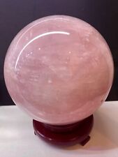 27LB Natural Rose Quartz Sphere Large Crystal Ball Reiki Healing picture