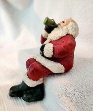 Santa And Coke Bottle Holiday Christmas Decor Shelf Sitting preowned picture