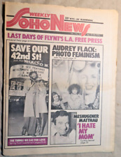 SOHO WEEKLY NEWS March 23 1978 AUDREY FLACK Walter Matthau 42nd St LA FREE PRESS picture