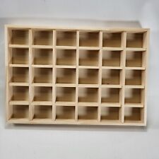 Wooden Raw Unfinished Shadow Box Display 5x6 30 Total Boxes 13.5x9.5 Inches picture