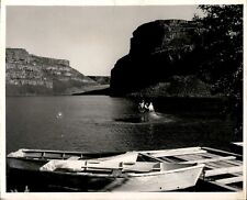 LG71 1953 Orig Josef Scaylea Photo BLUE LAKE IN SUN LAKES STATE PARK WASHINGTON picture