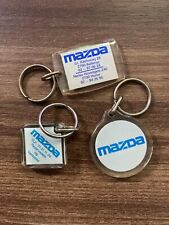 Lot of 3 Vintage Mazda Keychains - 1980s Classic Car Memorabilia from Denmark picture