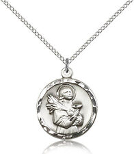 Saint Lucy Medal For Women - .925 Sterling Silver Necklace On 18 Chain - 30 ... picture