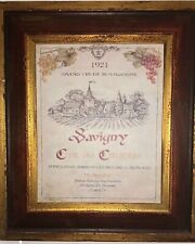 2 antique wine french frames broully and savigny with roma collections frame picture