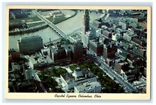 c1940's Aerial View Capitol House Columbus Ohio OH Unposted Vintage Postcard picture