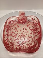 Vintage Lucite Apple Dish, Made In Israel Unique Piece 10x8 picture