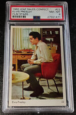 PSA 8 Elvis Presley 1960 Leaf Sales Confectionery Film Stars #22 Card Rock Music picture