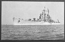 USS Manchester CL-83 postcard US Navy Light Cruiser warship picture
