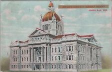 Brown County Courthouse Green Bay Wisconsin 1908 Postcard picture