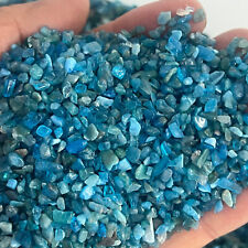 100g Beautiful Tumbled Blue apatite Crystal Bulk Polished Stone Reiki Healing picture