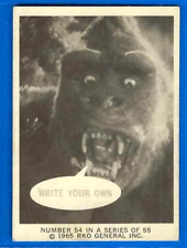 1965 Donruss King Kong Card #54 WRITE YOUR OWN BUBBLE CAPTION...HIGH GRADE picture