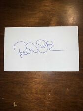 RICHARD DUNNE - SOCCER - AUTOGRAPH SIGNED - INDEX CARD -AUTHENTIC -C1788 picture
