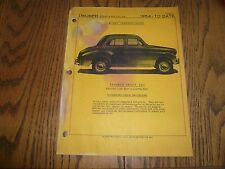 1954 - 1958 Glenn Mitchell Collision Estimator Pages TR10 Sedan - Vintage picture