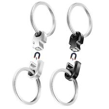 2Pack Aluminum Magnetic Quick Release Keychain Detachable & Round Corner picture