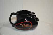 Harley-Davidson 14oz Hog Shaped Coffee Mug Black Pig Cup picture