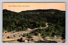 Raton NM-New Mexico, Scenic Highway, Antique Vintage Souvenir Postcard picture