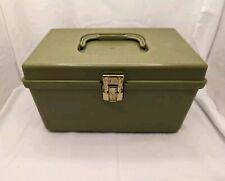 Vintage Wilson Mfg. Wil-hold Plastic Sewing Box Green with Tray - Mini 9.75
