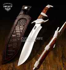 IMPACT CUTLERY RARE CUSTOM FULL TANG SASQUATCH BOWIE KNIFE RESIN HANDLE- 1725 picture