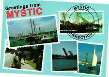 Vintage Postcard 4x6- SHIPS, MYSTIC, CT. picture