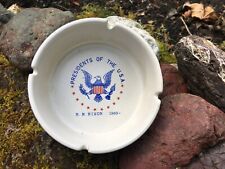 vintage 1969 Richard M. Nixon ceramic ashtray Presidents of the USA White House~ picture