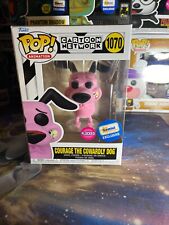 Funko Pop Courage the Cowardly Dog Flocked #1070 Gemini Exclusive W/PROTECTOR picture