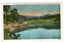 Postcard CO Mummy Range Mary's Lake View Rocky Mtn National Park Colorado  picture