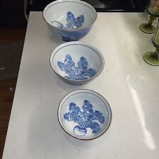 Andrea By Sadek Japenese Hand Painted & Signed Embossed Porcelain 3 Piece Set picture