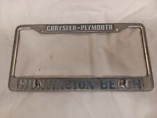 Huntington Beach Chrysler Plymouth, CA, Car Dealership Metal License Plate Frame picture
