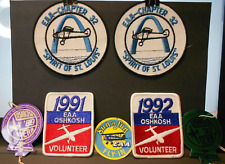 Lot of 7--EXPERIMENTAL AIRCRAFT ASSOC (EAA) Patches (4) & Decals (3) 1990's picture