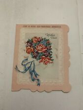 Vintage 1950's Happy Birthday Mother Dear Greeting Card Unused picture