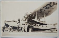 Vintage Pan American Air Base Miami Florida RPPC Postcard Airplane Sea Plane picture