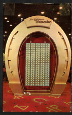 Postcard Horseshoe Casino 1 MILLION $ Display 100 10,000 Dollar Bills 1957 Vegas picture