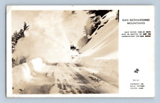 RPPC 1940'S. SAN BERNARDINO MTS. SNOW HWY. POSTCARD. SM20 picture