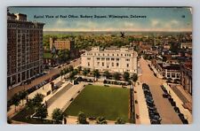 Wilmington DE-Delaware, Post Office, Rodney Square, Vintage c1941 Postcard picture