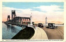 Pacific Highway Interstate Bridge Portland OR to Vancouver WA 1910s Postcard picture