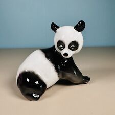 Lomonosov Porcelain Panda Bear 4” Authentic Russian Figurine picture